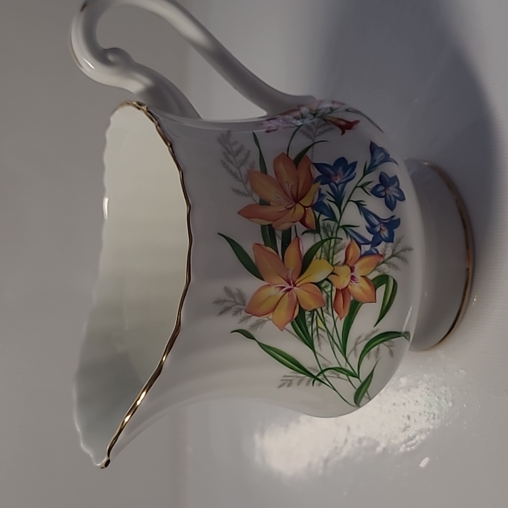 Fine bone china creamer  floral patterns